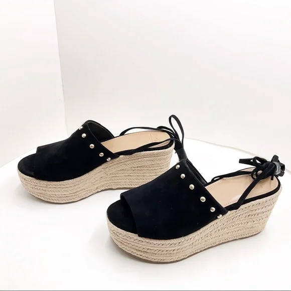 🆕{Marc Fisher} Verena Studded Suede Espadrilles - Picture 9 of 17